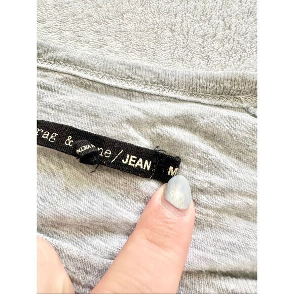 Rag’n’Bone light gray Raglan long sleeve top size M - Picture 4 of 8